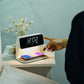 Creative 3 In 1 Bedside Lamp Wireless Charging LCD Screen Alarm Clock  Wireless Phone Charger For Iphone