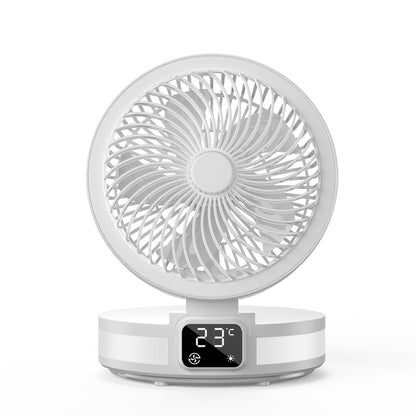 Portable Desk Electric Fan Wall Mounted Small Folding Portable Air Cooler Rechargeable Table Fan For Home Office