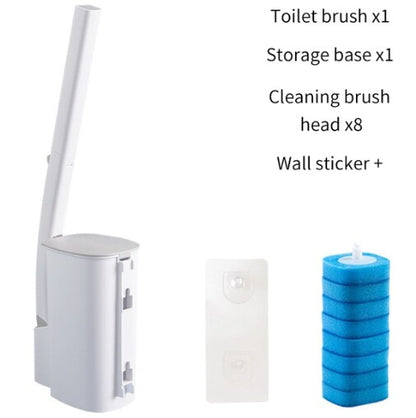 Disposable Toilet Brush with Cleaning Liquid